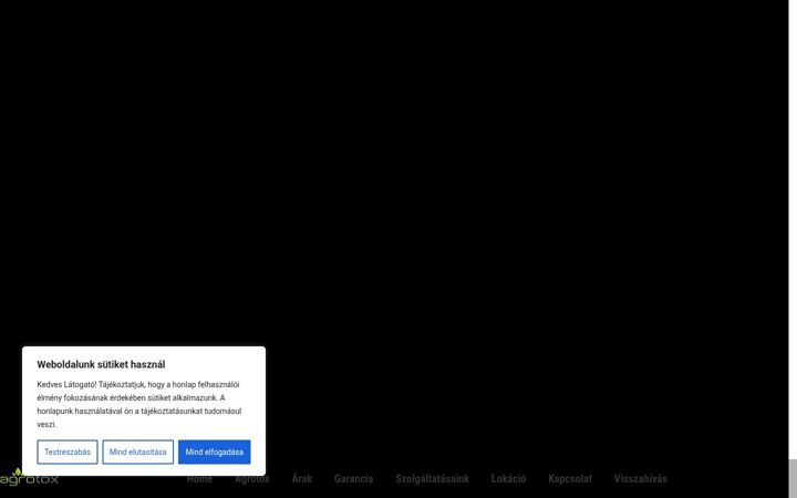Captura de pantalla de agrotox.hu