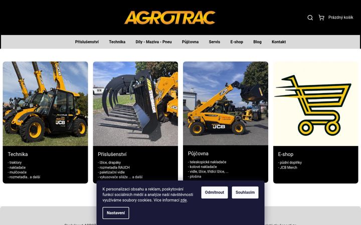 Screenshot of agrotrac.cz