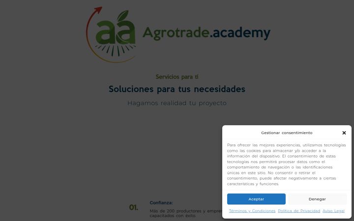 Screenshot of agrotrade.academy