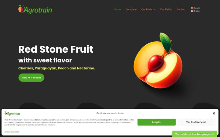 Screenshot of agrotrain.com