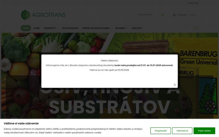 Screenshot ta' agrotrans.sk