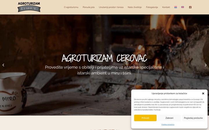 Screenshot of agroturizamcerovac.hr