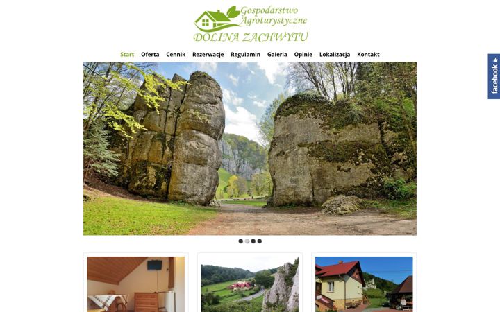Screenshot of agroturystykaojcow.pl