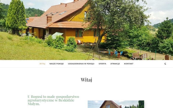 Screenshot of agroturystykaubogusi.pl