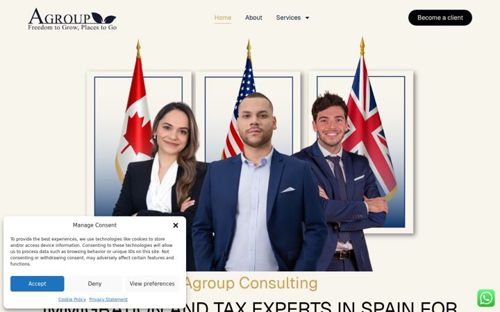 Screenshot of agroupspain.com