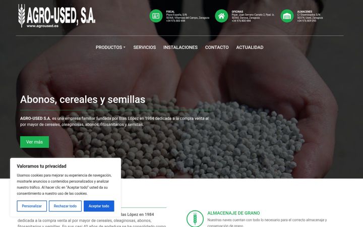 Screenshot of agroused.es