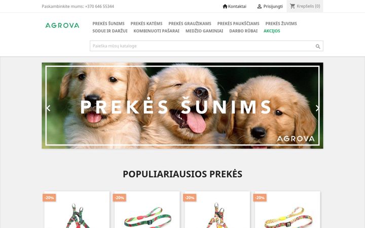 Screenshot of agrova.lt