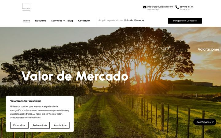 Screenshot of agrovalorum.com