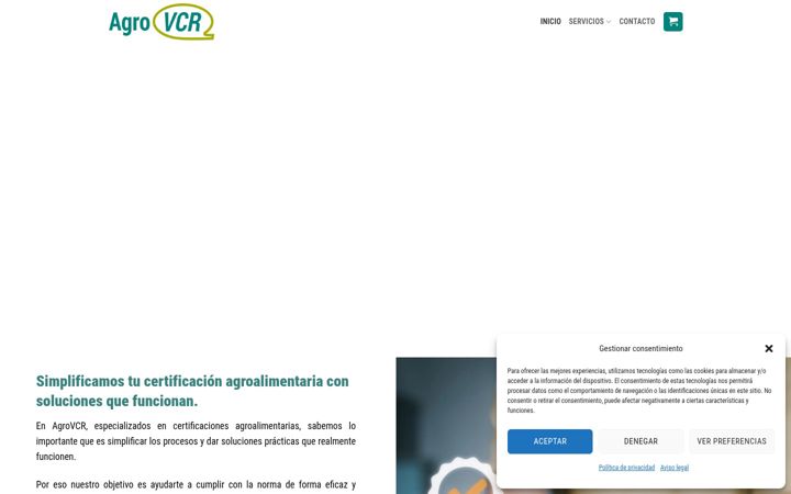 Screenshot of agrovcr.com