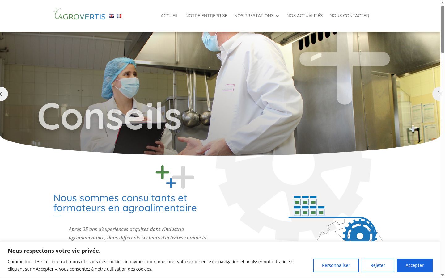 Screenshot des Einwilligungsbanners vor jeglicher Interaktion