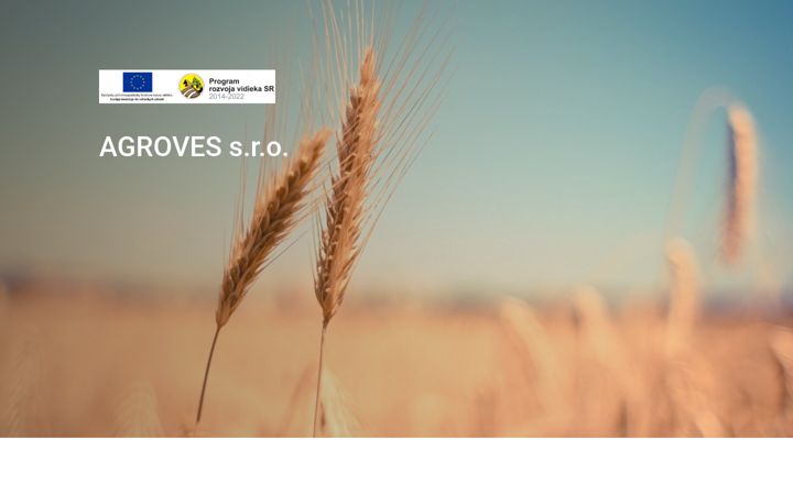 Screenshot von agroves.sk