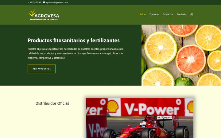 Screenshot of agrovesa.com