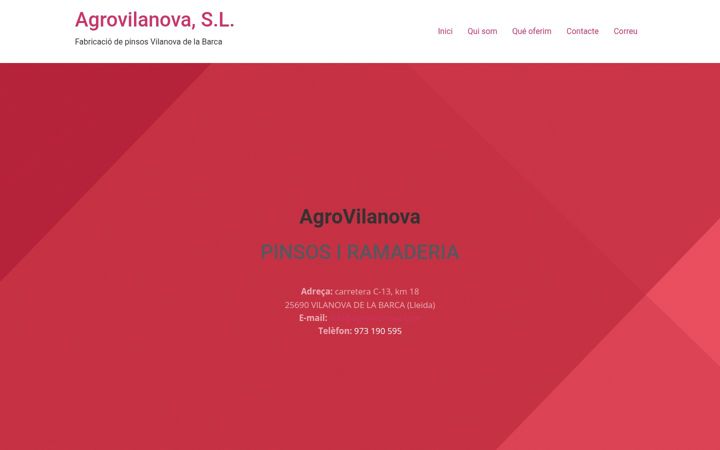 Екранна снимка на agrovilanova.com