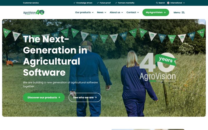Screenshot of agrovision.com