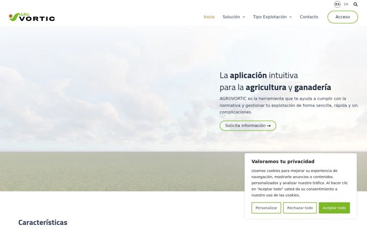 Screenshot of agrovortic.com