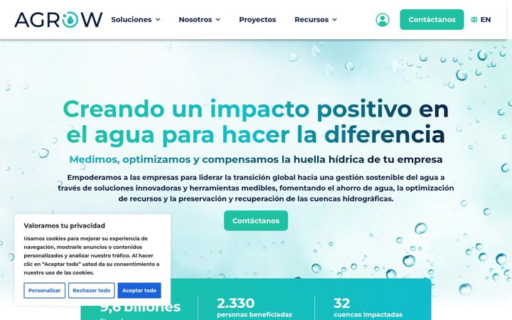 Екранна снимка на agrowanalytics.com