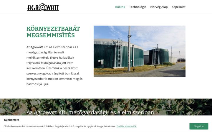 Screenshot of agrowatt.eu