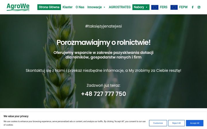 Screenshot von agrowe.pl