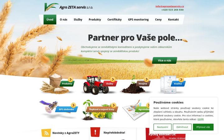 Screenshot of agrozetaservis.cz