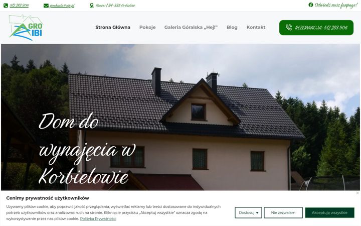 Screenshot of agrozibi.com.pl