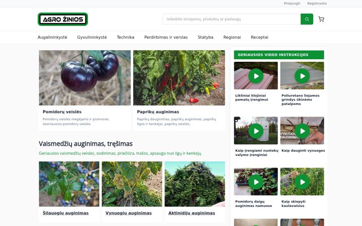 Screenshot of agrozinios.lt