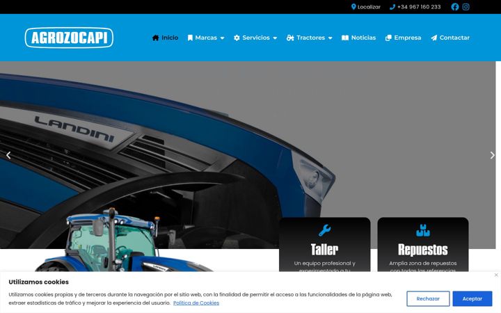 Screenshot of agrozocapi.es