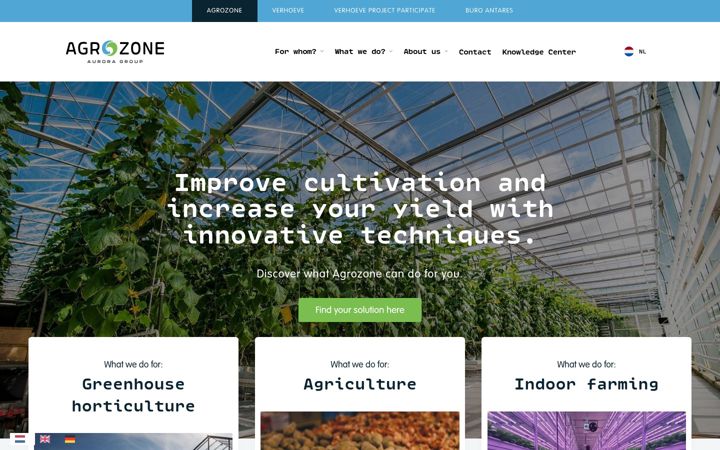 Screenshot of agrozone.nl