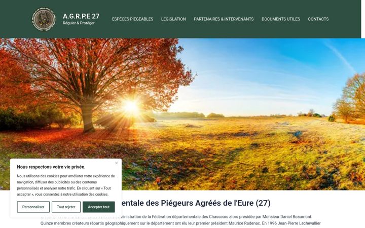 Screenshot of agrpe27.fr