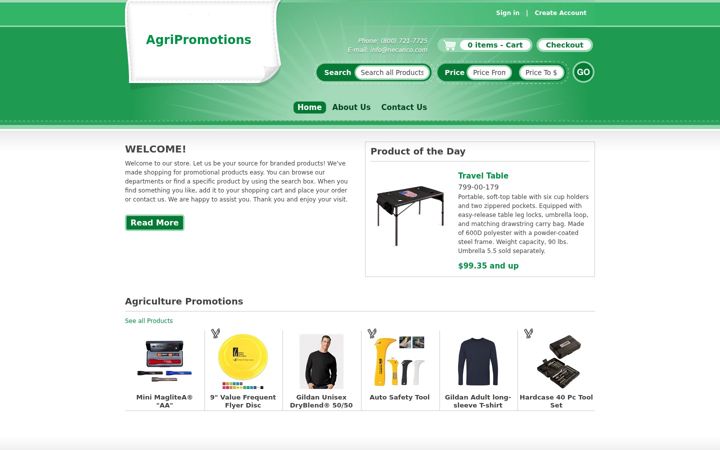 Screenshot of agrpromo.com