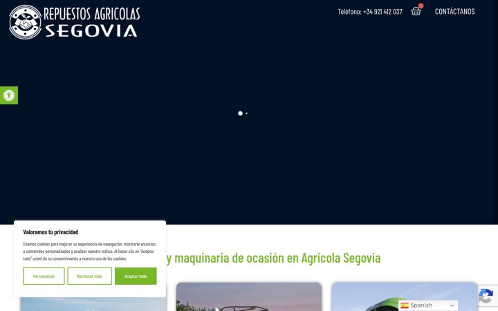 Екранна снимка на agrsegovia.com