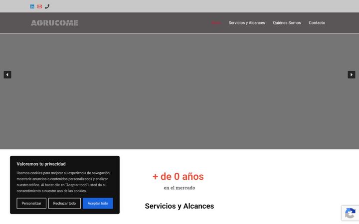 Screenshot of agrucome.es