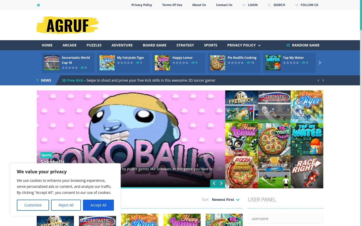 Screenshot tal-banner tal-kunsens muri qabel kwalunkwe interazzjoni
