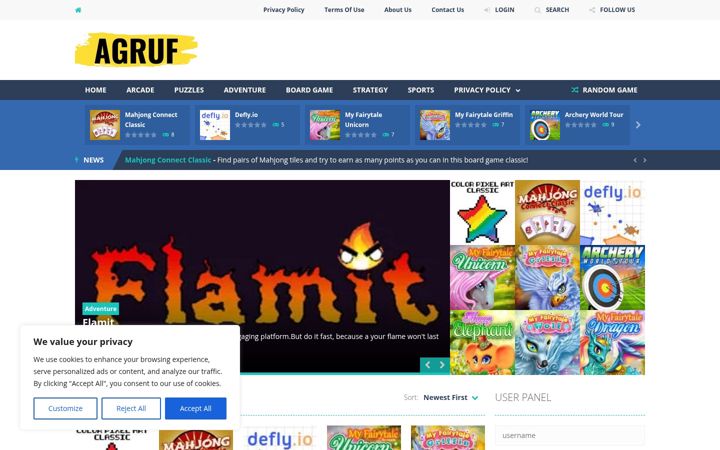 Screenshot of agruf.com