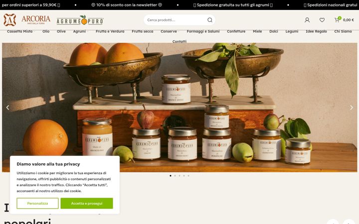 Screenshot of agrumepuro.com