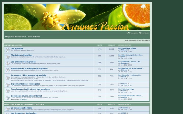Screenshot of agrumes-passion.com