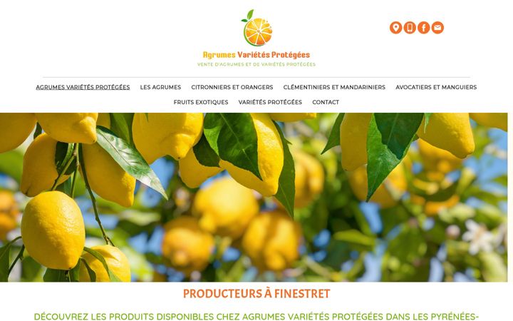 Screenshot of agrumesvarietesprotegees.fr