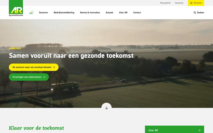 Screenshot of agruniekrijnvallei.nl