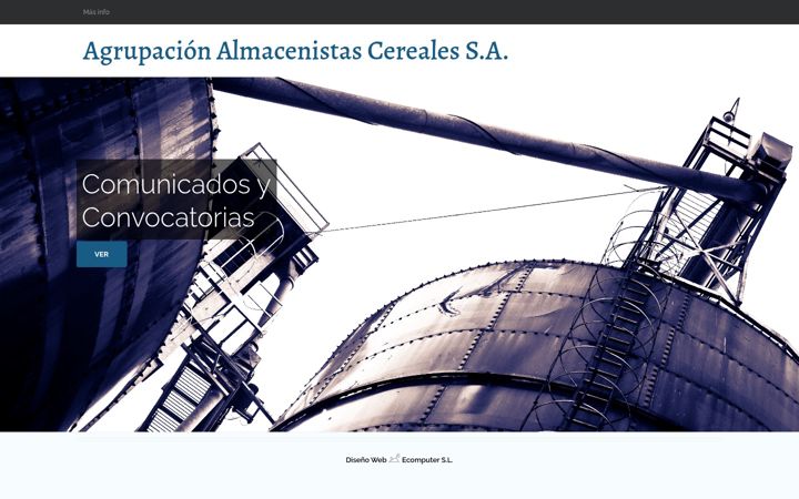 Screenshot of agrupacionalmacenistascereales.es