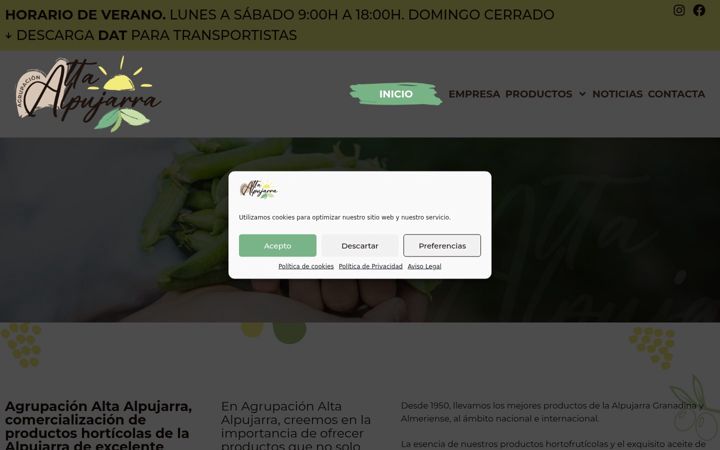 Screenshot of agrupacionaltaalpujarra.es