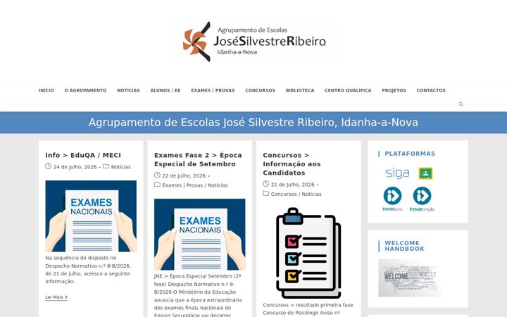 Screenshot of agrupamentoidanha.com
