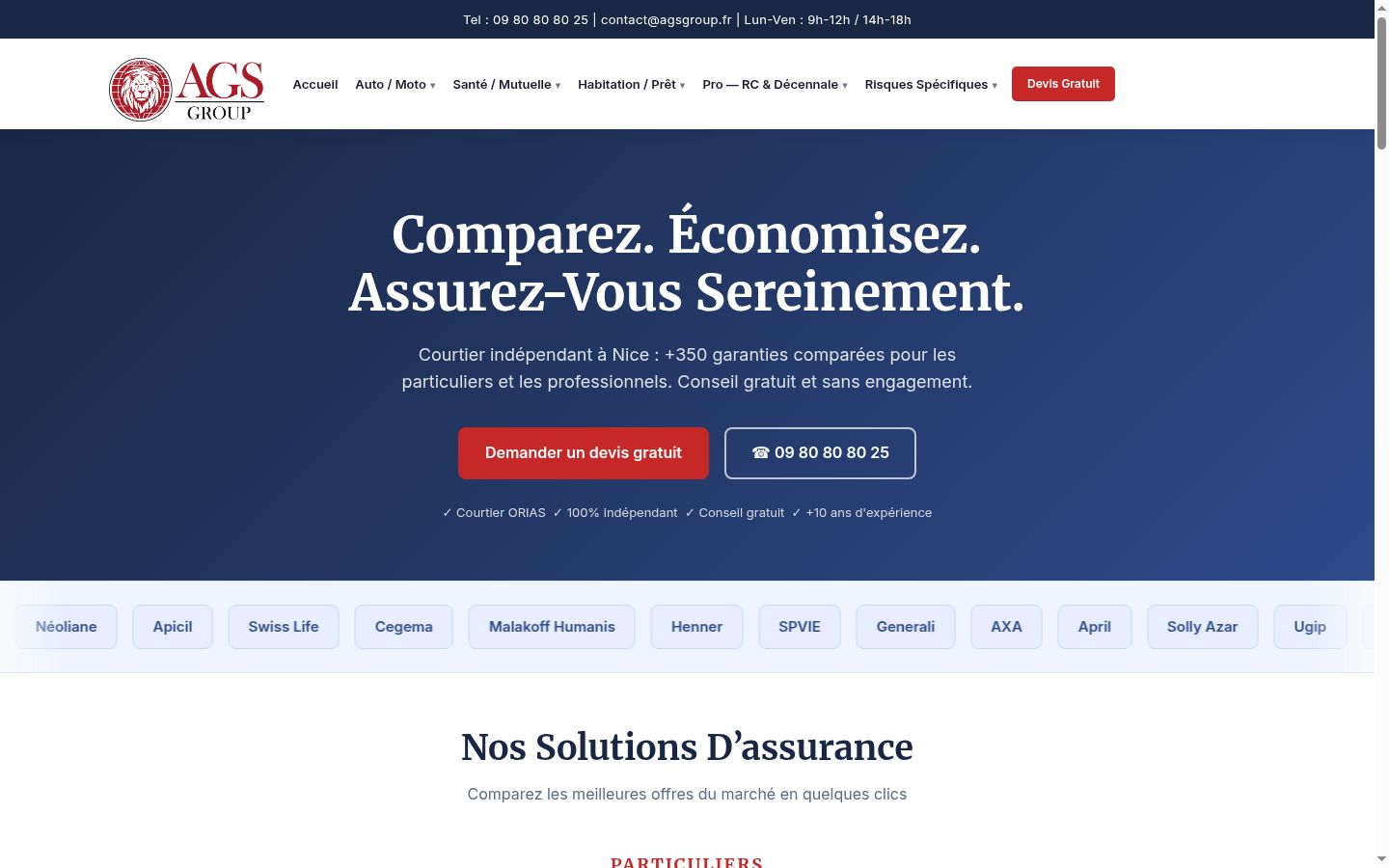 Capture d'écran de la bannière de consentement affichée avant toute interaction