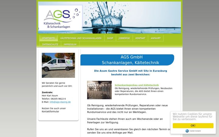 Screenshot stránky ags-dasing.de