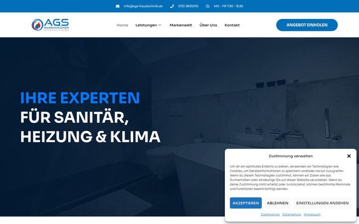 Ekrānuzņēmums no ags-haustechnik.de