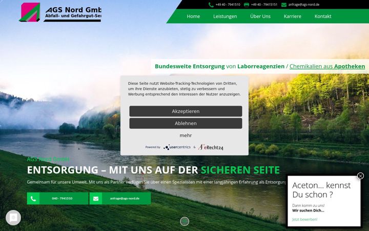 Screenshot of ags-nord.de
