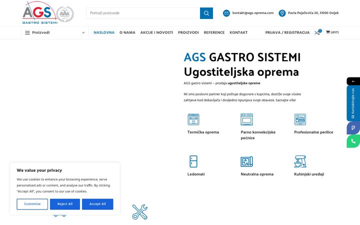 Screenshot of ags-oprema.com