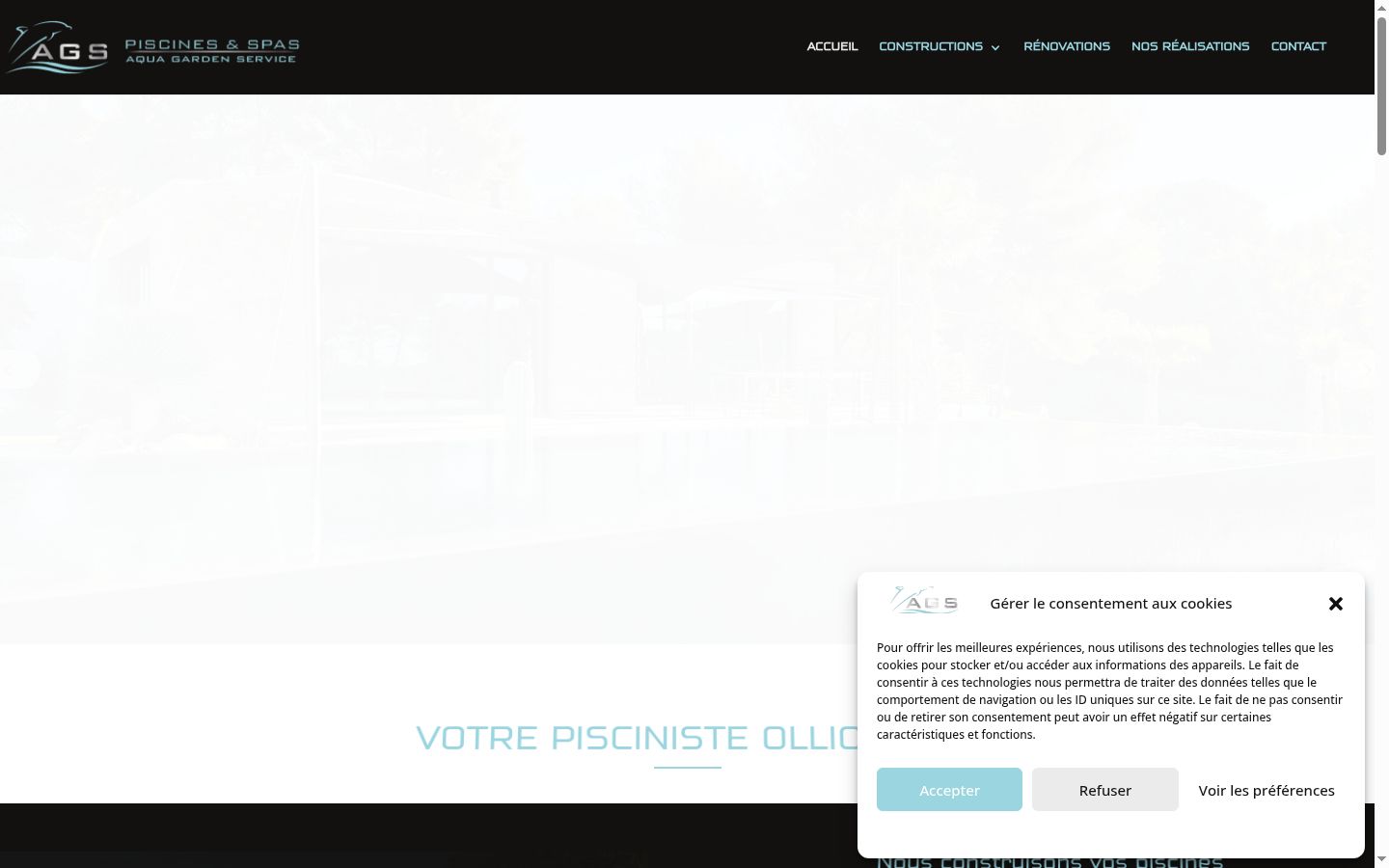Screenshot van de toestemmingsbanner zoals getoond vóór enige interactie