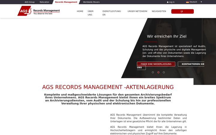 Ekrānuzņēmums no ags-recordsmanagement.de