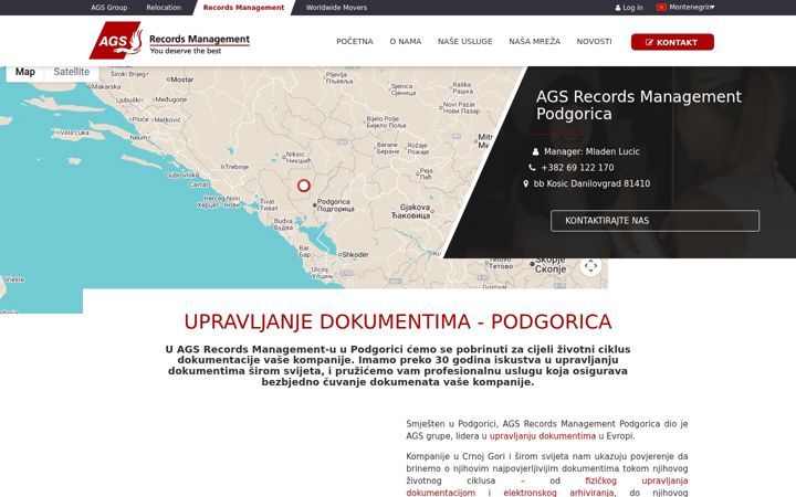 Ekrānuzņēmums no ags-recordsmanagement.me