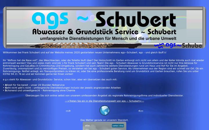 Screenshot of ags-schubert.de