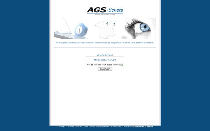 Screenshot of ags-tickets.com